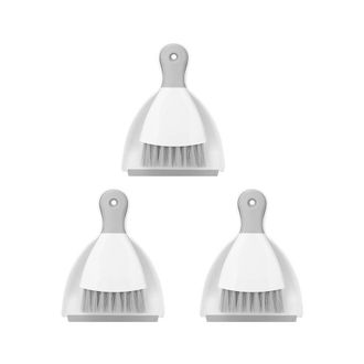 OEM Juego De 3 Escobas Y Recogedores Peque&ntilde;os, Recogedor Port&aacute;til Con Cepillo De Limpieza Para El Hogar, La Oficina, El Sof&aacute;, Etc