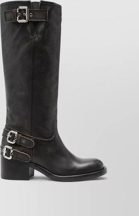 Chlo&eacute; leather dakota biker boots