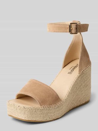 Espadrij Sandalette mit Keilabsatz Modell DIJON in Beige, Gr&ouml;&szlig;e 37