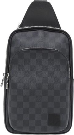 Louis Vuitton Graphite Coated Canvas Shoulder Bag (Pre-Owned)