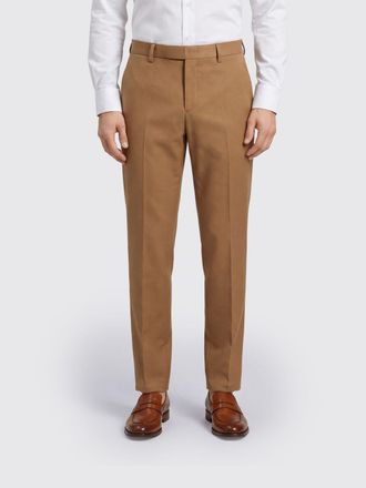 Dondup Gaubert Slim Fit Stretch Cotton Chino Trousers in Brown