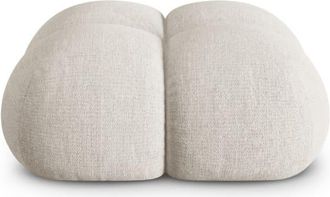 Cosmopolitan Design Puf tejido estructural beige