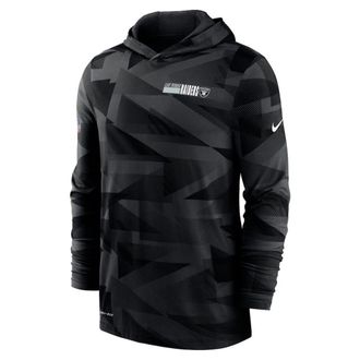 Nike Dri-Fit NFL Las Vegas Raiders Zwart Pullover Heren Sideline Hoodie NKD8 00A