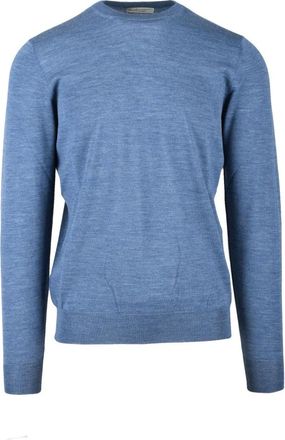FILIPPO DE LAURENTIIS Truien & Vesten, Heren, Blauw, 4Xl, Wol, Pullover met ronde hals