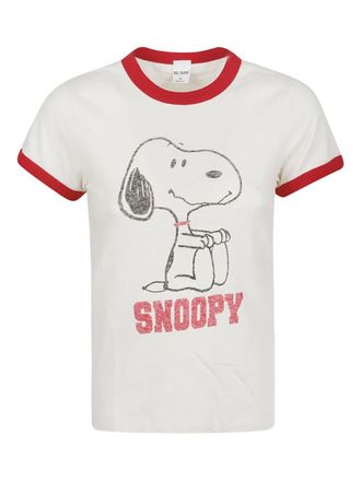 Re/Done 60s Slim Ringer T-shirt - Neutrals