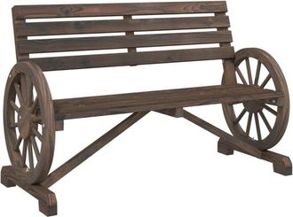 vidaXL Vidaxl - Banco De Jard&iacute;n De 2 Plazas Madera Maciza De Abeto