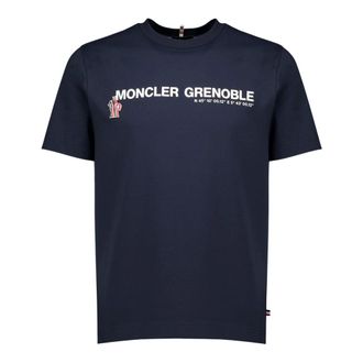 Moncler T-shirt stampata - - Tops - Uomo - Blu - XL