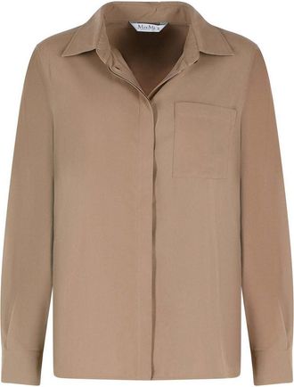 Max Mara Siamese Hazelnut Silk Tela Shirt