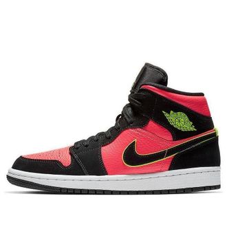 Air Jordan (WMNS) Air Jordan 1 Retro Mid Hot Punch Volt BQ6472-006