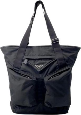 Prada Vintage, unisex, Zwart, ONE Size, Nylon, Pre-owned Nylon prada-bags