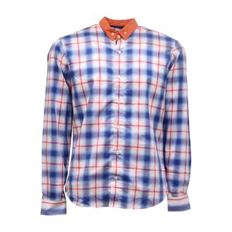 Etro Casual Shirts, male, Multicolor, S, Italian Cotton Checkered Shirt