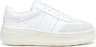 Geox Spherica Ecub-2 - Dames - Sneakers - Wit - 40 EU - Leer - Schoenen