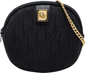 Dior Black Canvas Coin Purse/Coin Case (Pre-Owned)