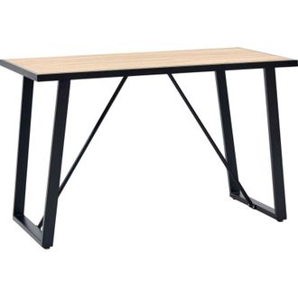 vidaXL Mesa De Comedor De Mdf Color Roble 120x60x75 Cm Vidaxl