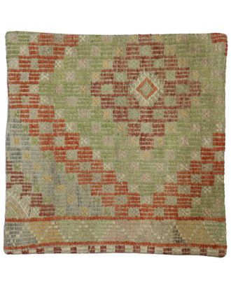 Pasargad Home Vintage Turkish Kilim Wool Pillow Case