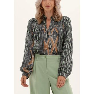 Summum Dames, Blouses & Shirts, Veelkleurig, Maat: XS Viscose