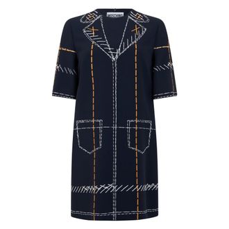Moschino Short Dress with Print - female - Moschino - Short Dresses - Blue - S - Dresses
