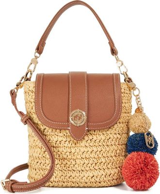 Dune London Dimple Raffia Handbag in Natural at Nordstrom