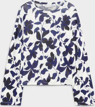 Contemporaine Womens Loose-fit pure linen T-shirt