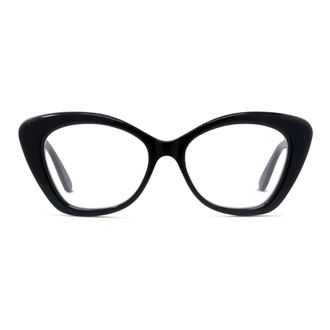 Loewe Elegant Black Cat-Eye Eyeglasses - female - Loewe - Glasses - Black - ONE SIZE - Accessories