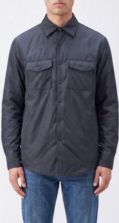 Aspesi Giacca a camicia in nylon con imbottitura Thermore