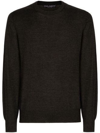 Dolce & Gabbana long-sleeve cashmere jumper - men - Cashmere - 46 - Black