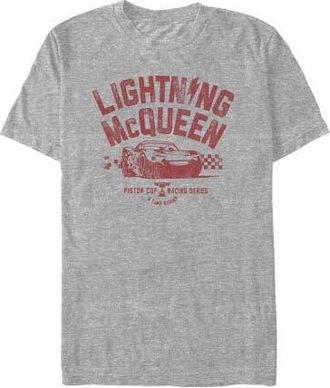 Cars Mens Cars Lightning McQueen Piston Cup Graphic Tee in Athletic Heather at Nordstrom, Size Xx-Large