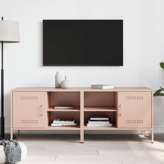 Berkfield Home TV Cabinets 2 pcs Pink 68x39x50.5 cm Steel