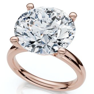 Pompeii3 Certified 9Ct Aurora Solitaire Diamond Engagement Ring Lab Grown