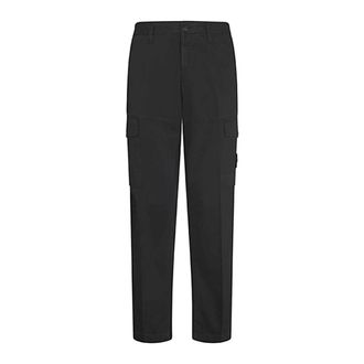 Stone Island Pantalone - Heren - Straight fit broeken - Zwart - W31 - Katoen - Broeken