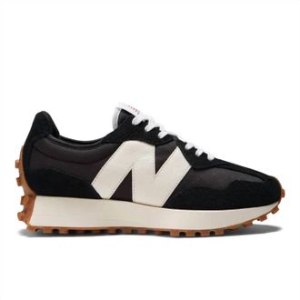 New Balance Womens Lifestyle 327 Sneaker In Black/white