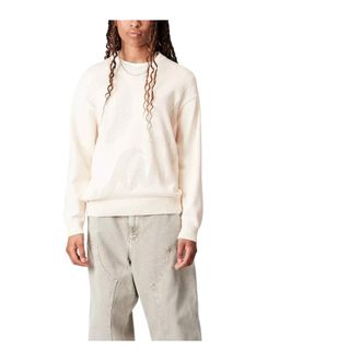Carhartt Work in Progress Natuurlijke Perla Sweater Streetwear Stijl - Dames - Ronde hals truien - Beige - S - Katoen - Truien & Vesten
