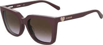 Love Moschino Authentieke Clip-On Bril met Top Service - unisex - Zonnebrillen - Paars - 54 MM - Accessoires