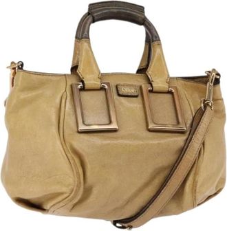 Chlo&eacute; Pre-owned Handtas - Dames - Vintage Handtas - Beige - ONE Size - Leer - Vintage