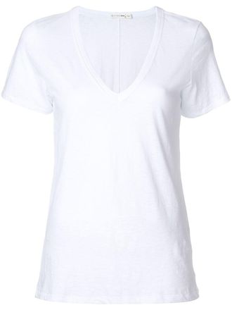 Rag & Bone basic v-neck T-shirt - women - Cotton - L - White