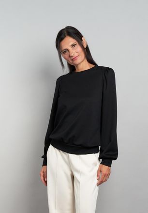 Seidel Moden Langarmshirt SEIDEL MODEN Exklusiv bei OTTO, Damen, Gr. 38, schwarz, Jersey, Obermaterial: 50% Polyester, 45% Viskose, 5% Elasthan, unifarben, Basic, 