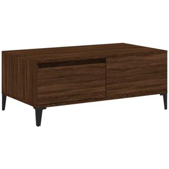 vidaXL Coffee Table Brown Oak 90x50x36.5 cm Engineered Wood Vidaxl