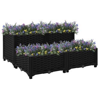 vidaXL Arriate 80x80x38 Cm Polipropileno Vidaxl