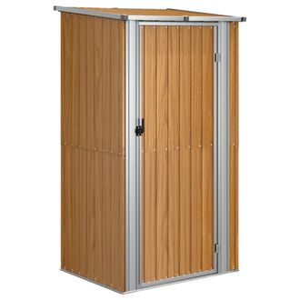 vidaXL Cobertizo De Jard&iacute;n Acero Galvanizado Marr&oacute;n 118,5x97x209,5 Cm Vidaxl