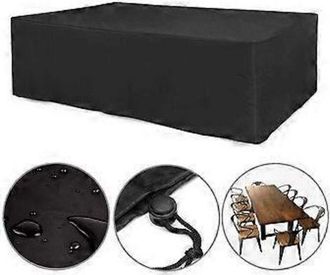 OEM Funda Rectangular Impermeable Para Mesa De Jard&iacute;n De 90x90x90 Cm, 210d, Con Protecci&oacute;n Uv, Para Mesa De Exterior O De Sal&oacute;n