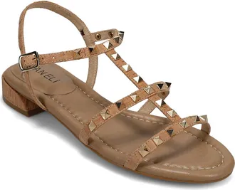 Vaneli Becky Studded Sandal in Natural at Nordstrom, Size 7.5
