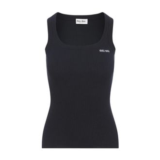 Miu Miu Mujer, Camisetas, Azul, Talla: S
