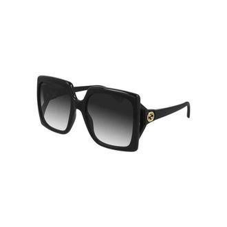 Gucci Sunglasses, female, Black, Size: 60 MM Oversized Square Sunglasses