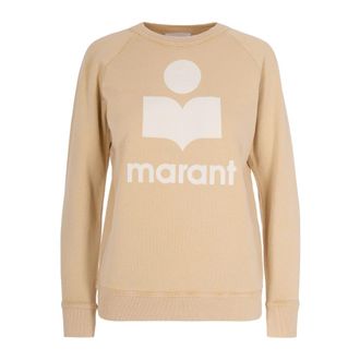 Isabel Marant Dames, Sweatshirts & Hoodies, Beige, Maat: 2XS Katoen