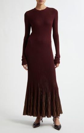 Ulla Johnson Mila Long Sleeve Sweater Dress in Amaranthus at Nordstrom Rack, Size Large