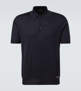 Tシャツ・カットソー PRADA Midnight blue stretch poplin shirt Prada: Blue T-Shirts now up to −53% | Stylight