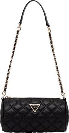 Guess Giully Quilted Barrel Bag - Dames - Schoudertassen - Zwart - ONE Size - Polyester - Tassen