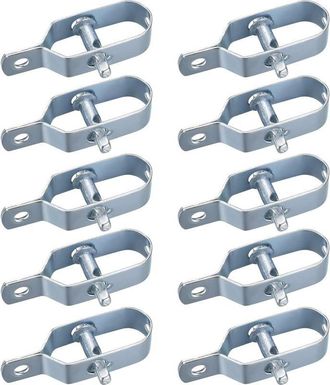OEM 10 Tensores De Malla Met&aacute;lica, Tensores De Cercas, Tensores De Alambre De P&uacute;as, Kit De Conectores Para Tensores De Cuerda (color Plateado)