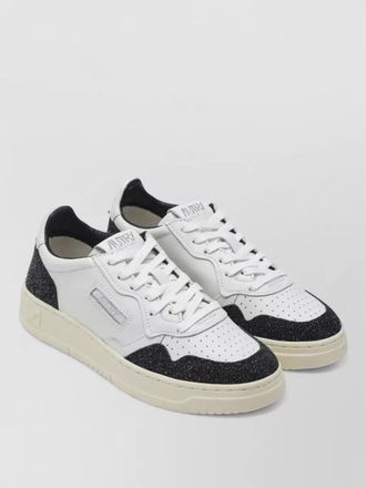 Autry sneakers contrast heel panel perforated detailing