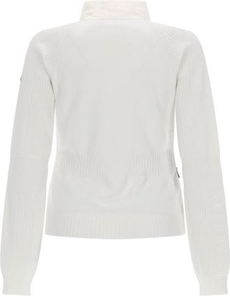 Moncler Quilted Polyamide Padded Cardigan - White